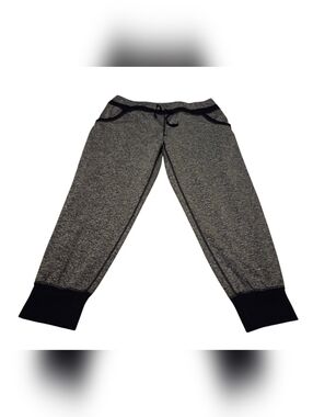 Women’s XL Lucy Heather Gray Jogger Pants with Black Trim